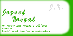 jozsef noszal business card